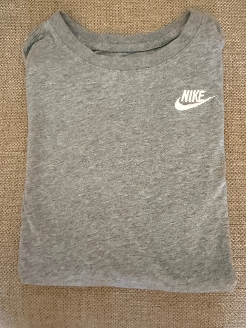 Nike Gray Crewneck Sweatshirt with White Embroidered Swoosh